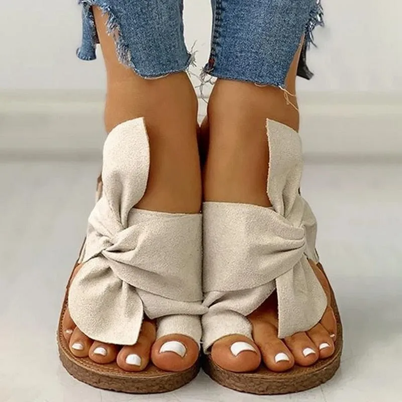 Ankle Buckle Open Toe Summer Comfortable Wedge Sandals