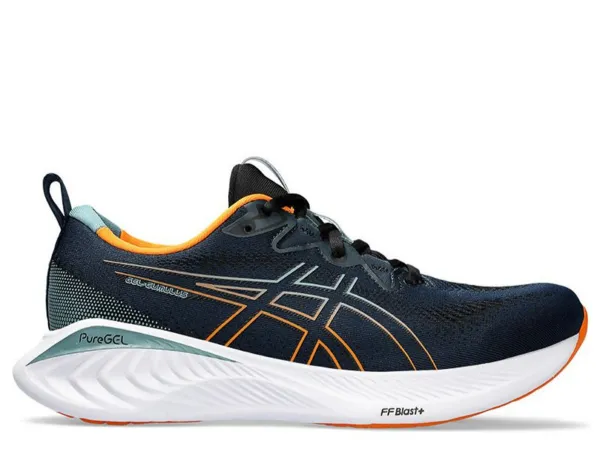 Asics Gel Cumulus 25 Mens Running Shoe (French Blue/Bright Orange)