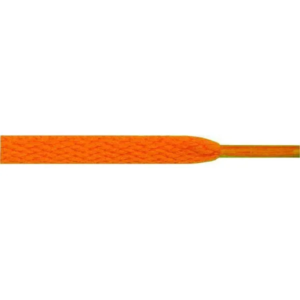 Athletic Flat 5/16" - Neon Orange (12 Pair Pack) Shoelaces