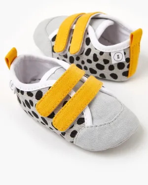 Baby Nate Canvas - Grey Cheetah