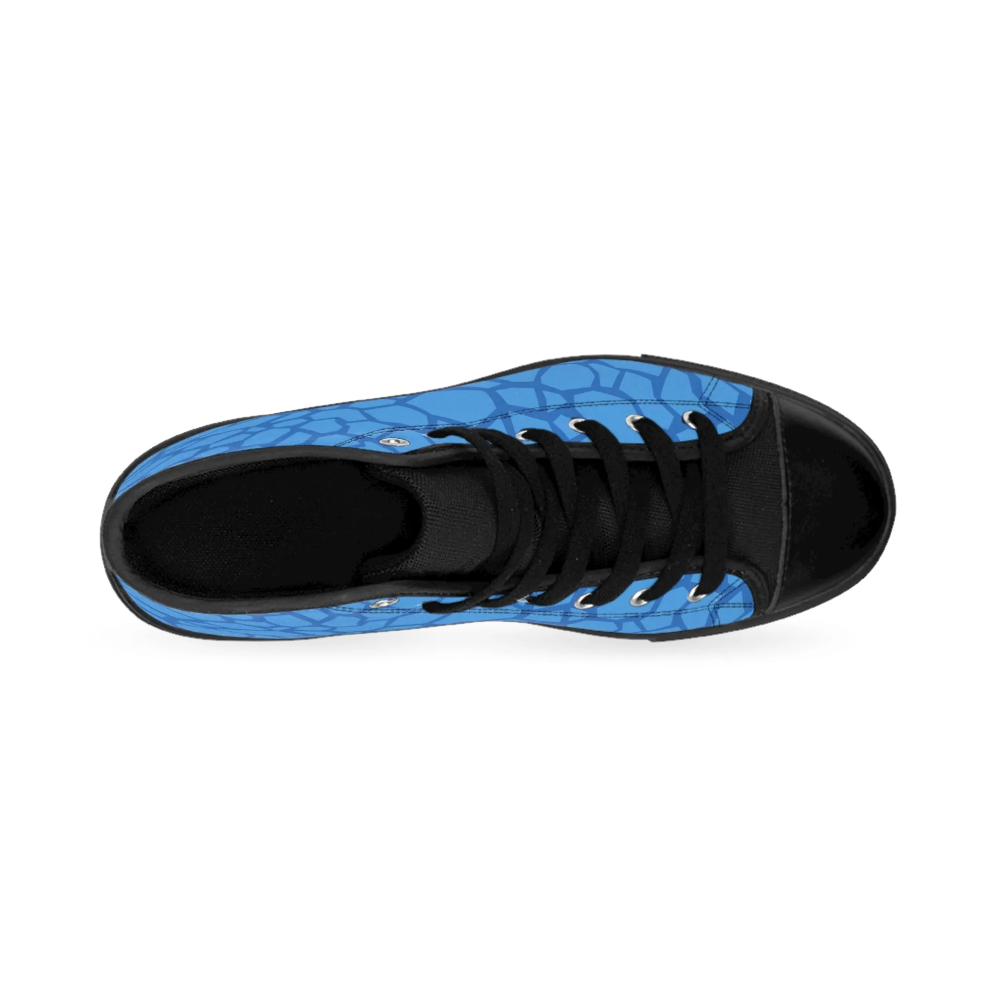 Blue Dinosaur Skin Women's Classic Sneakers