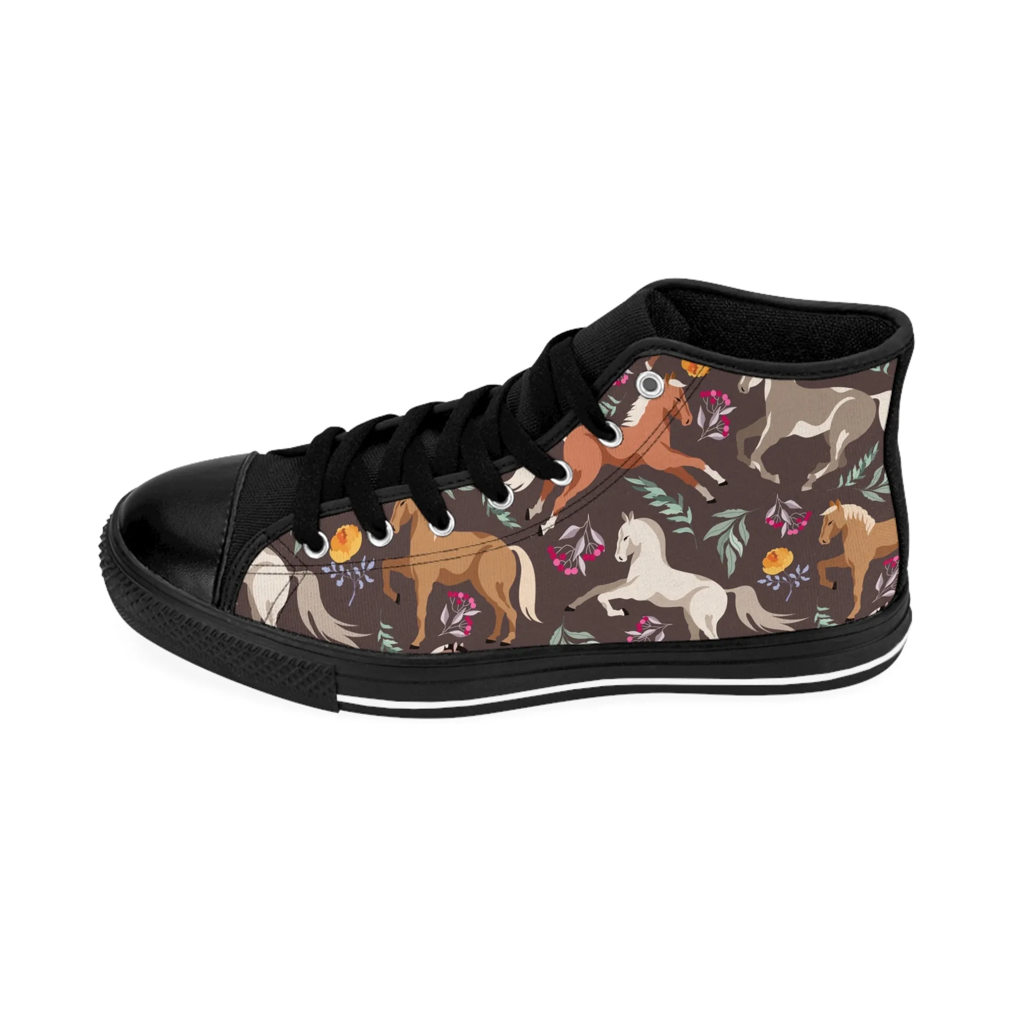 Colorful Horses Women's Classic Sneakers