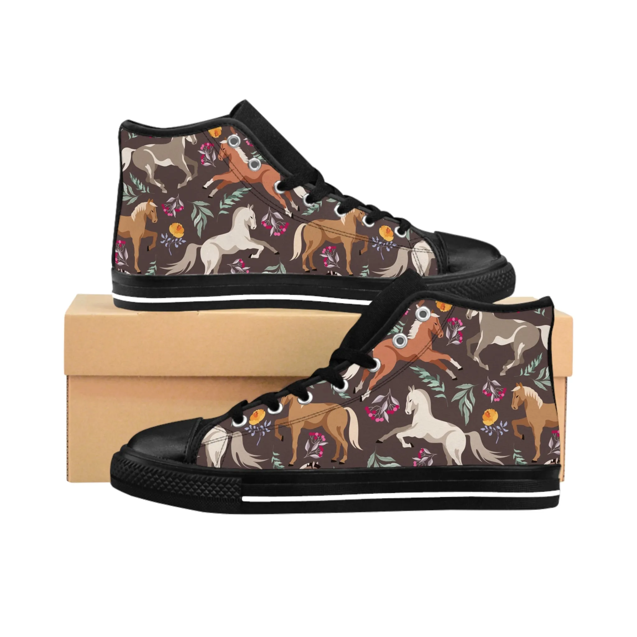 Colorful Horses Women's Classic Sneakers