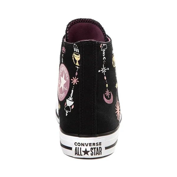 Converse Chuck Taylor All Star Hi Boho Sneakers with Embroidery, Black