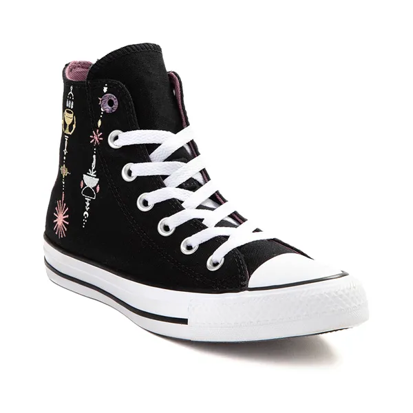 Converse Chuck Taylor All Star Hi Boho Sneakers with Embroidery, Black