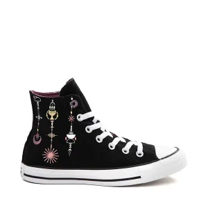 Converse Chuck Taylor All Star Hi Boho Sneakers with Embroidery, Black