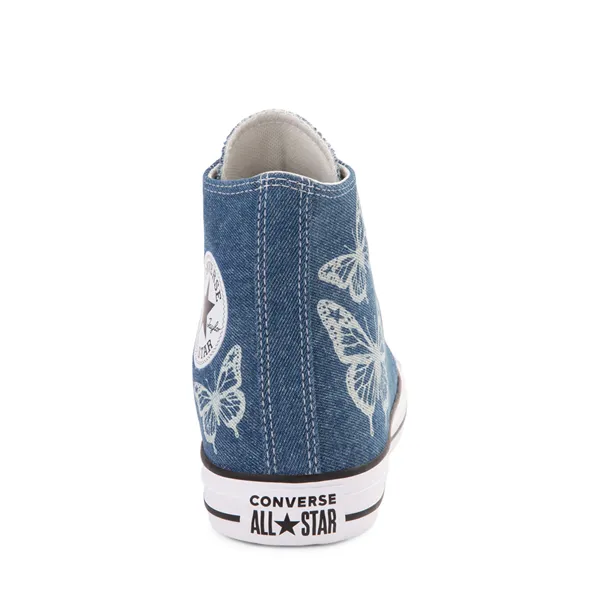 Converse Chuck Taylor All Star High Top Sneakers, Denim/Butterfly