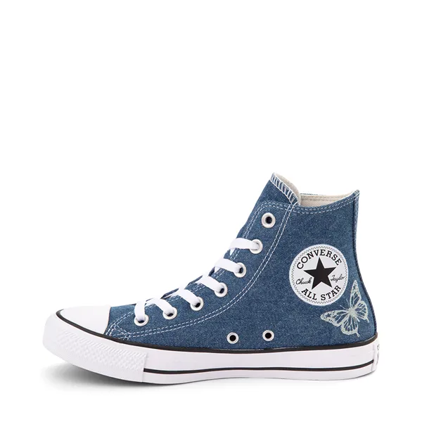 Converse Chuck Taylor All Star High Top Sneakers, Denim/Butterfly