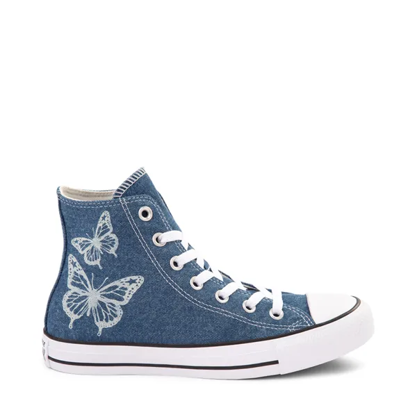 Converse Chuck Taylor All Star High Top Sneakers, Denim/Butterfly