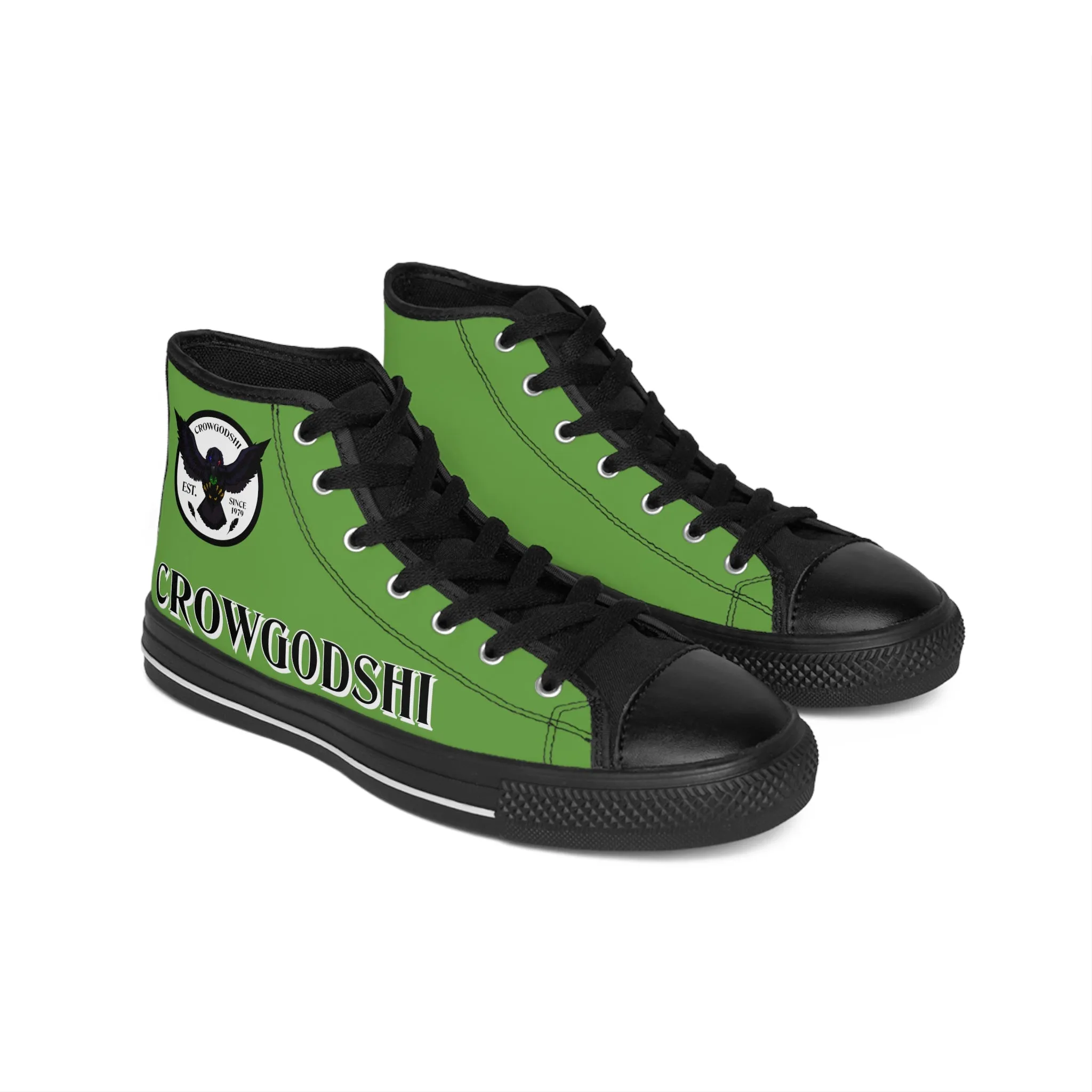 Crowgodshi High-Tops, LIME GREEN