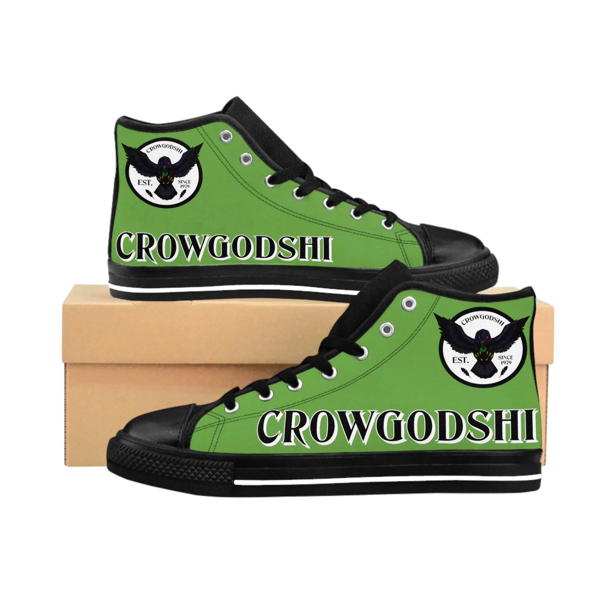 Crowgodshi High-Tops, LIME GREEN