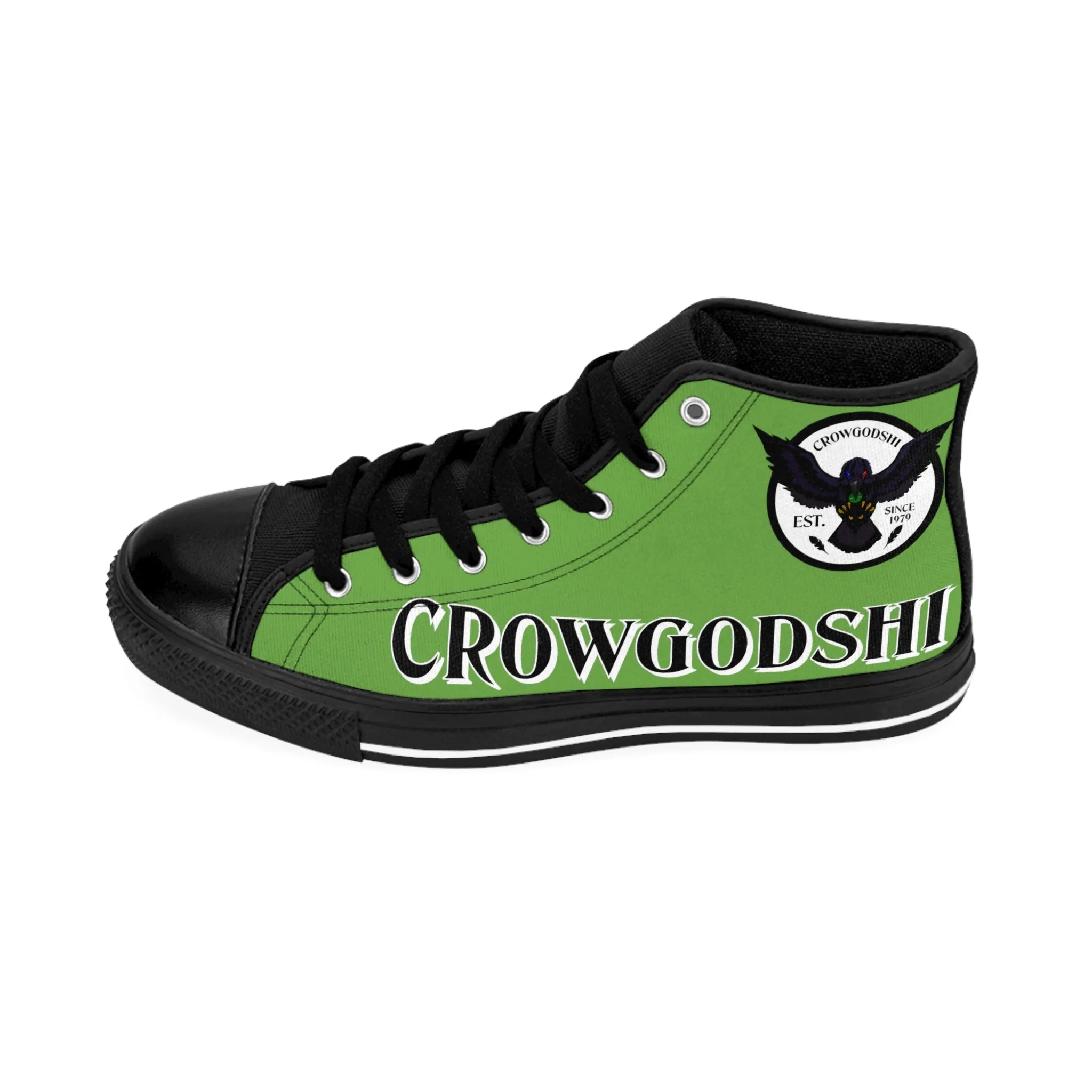 Crowgodshi High-Tops, LIME GREEN