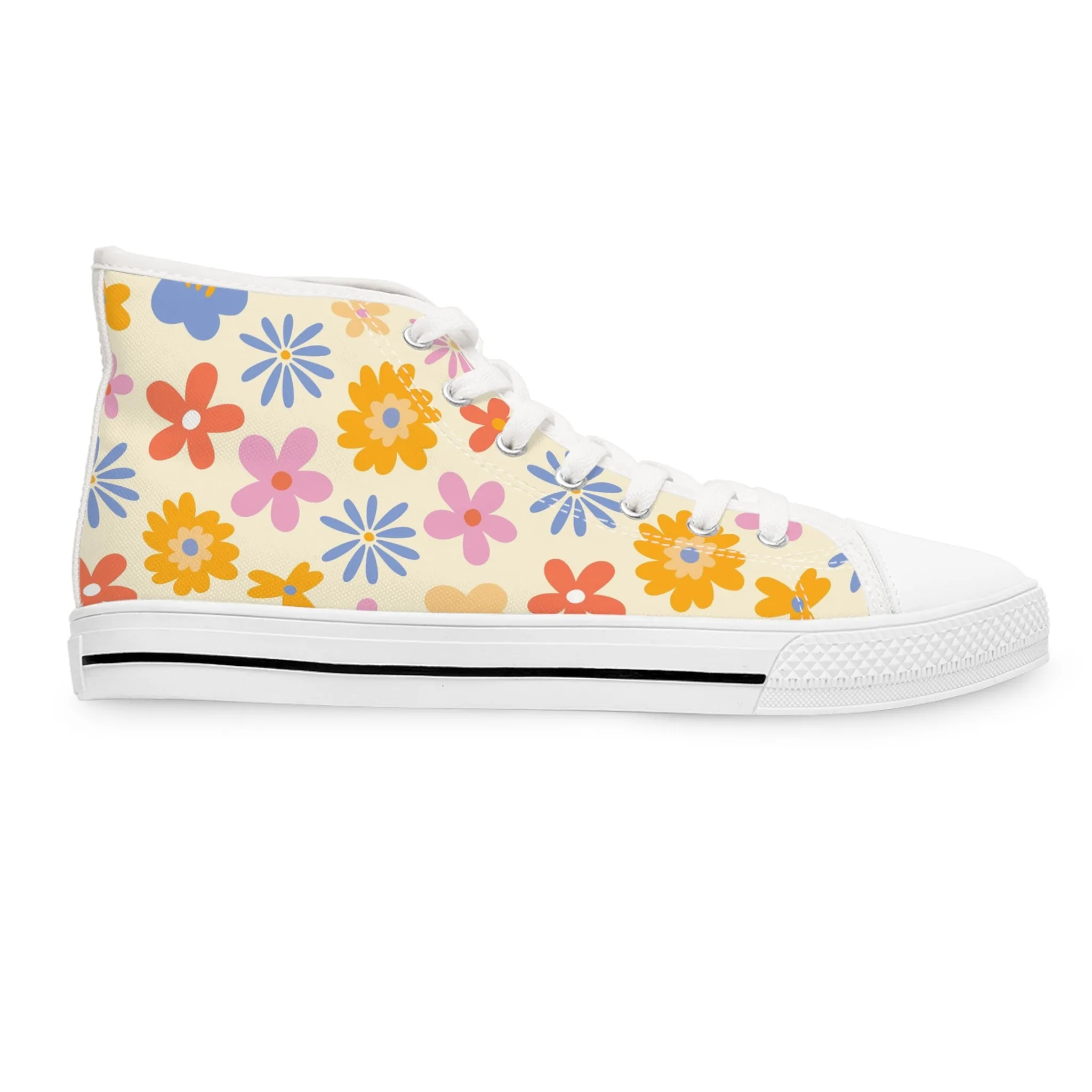 Daisy Flowers Women's High Top Sneakers