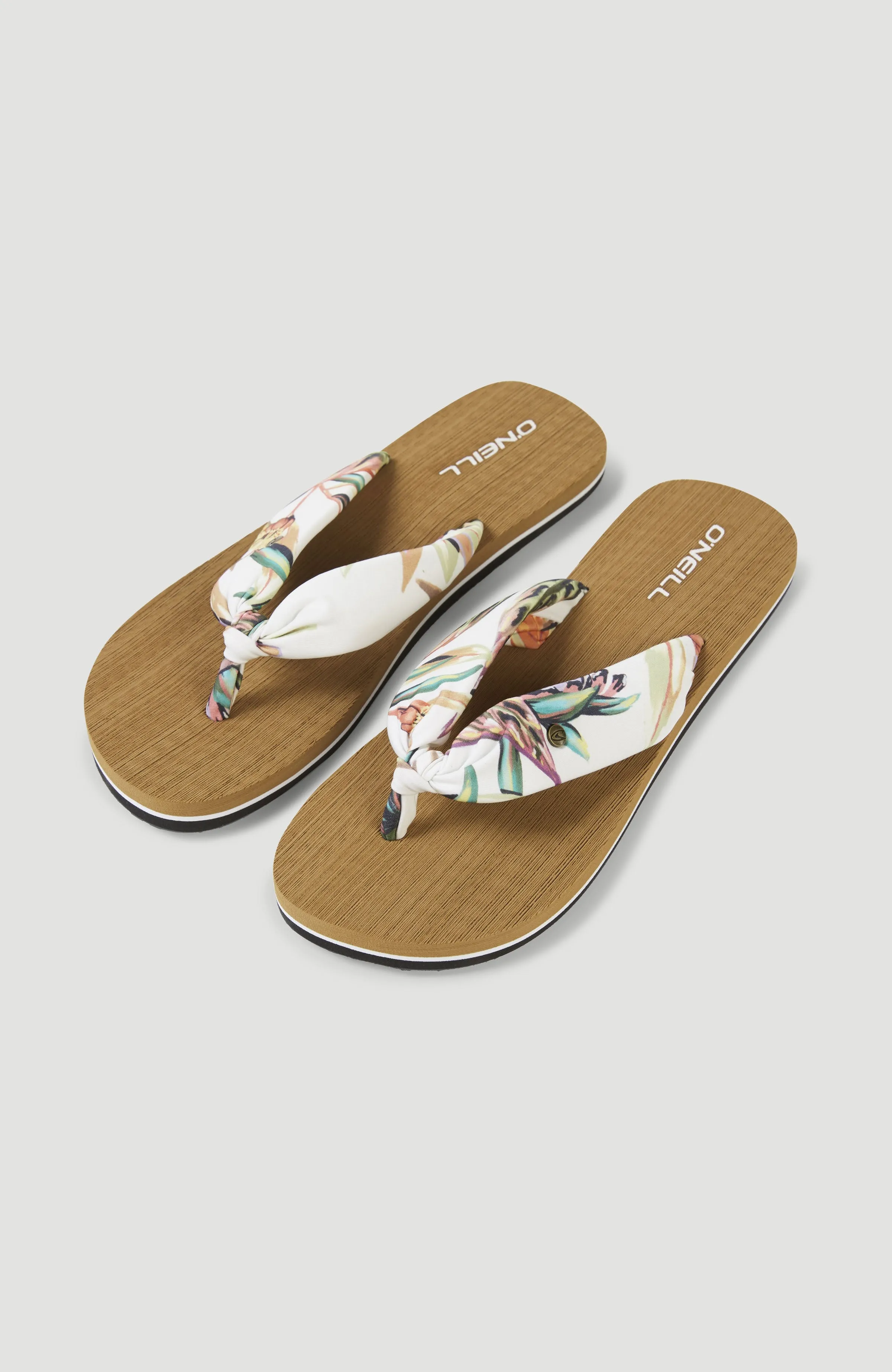 Ditsy Sun Bloom™ Sandals | White Tropical Flower