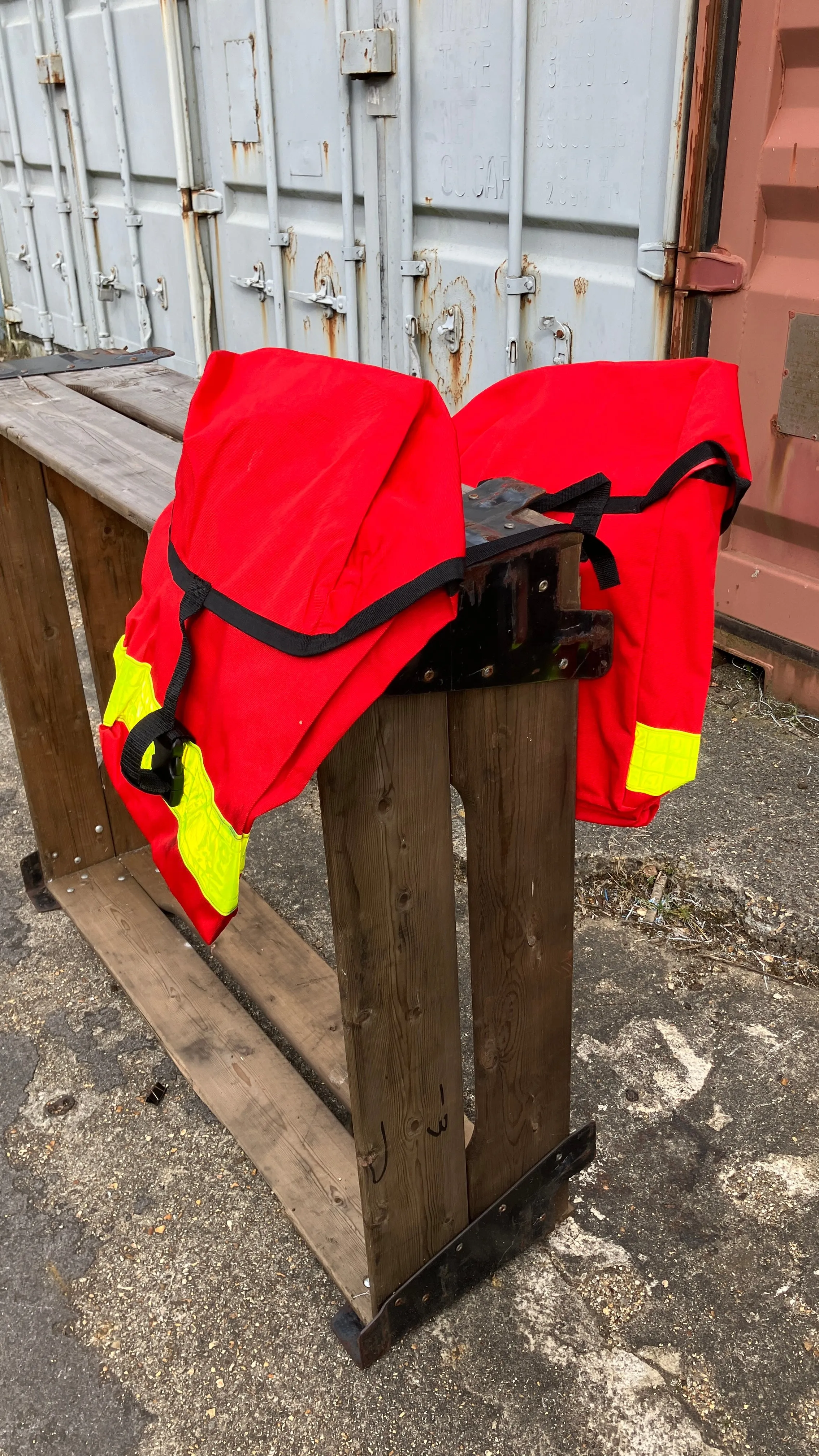 Ex-Royal Mail bike pannier bag set