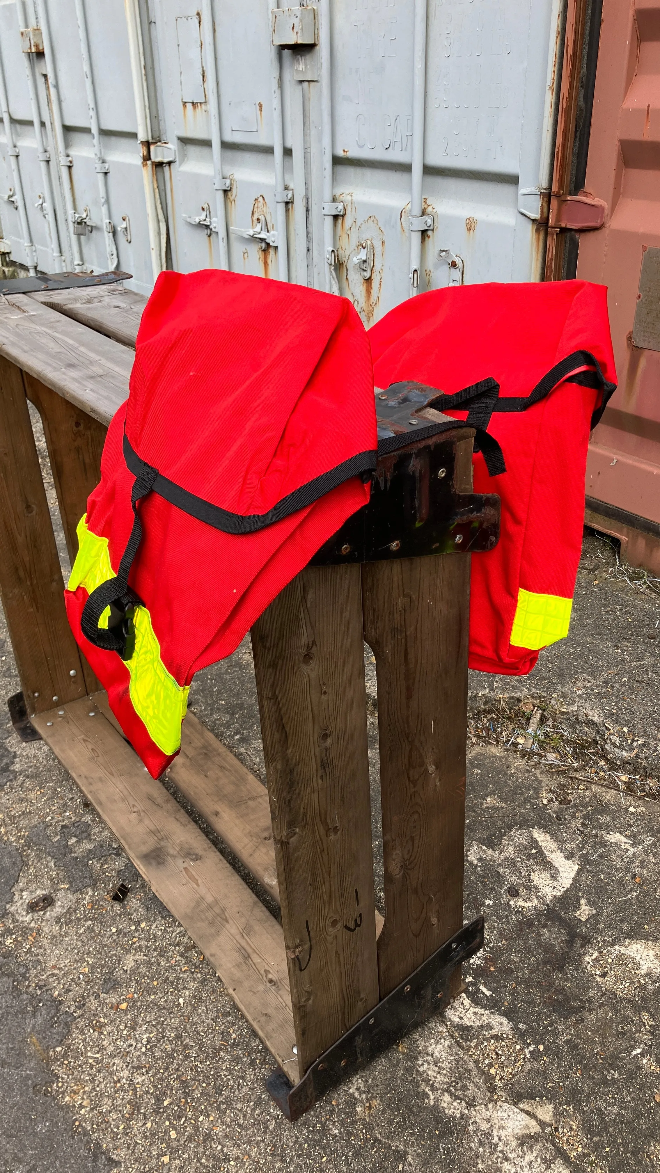 Ex-Royal Mail bike pannier bag set