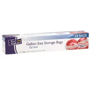 Gallon - Zip Seal Storage Bags - 12 Count (Case Qty: 576)