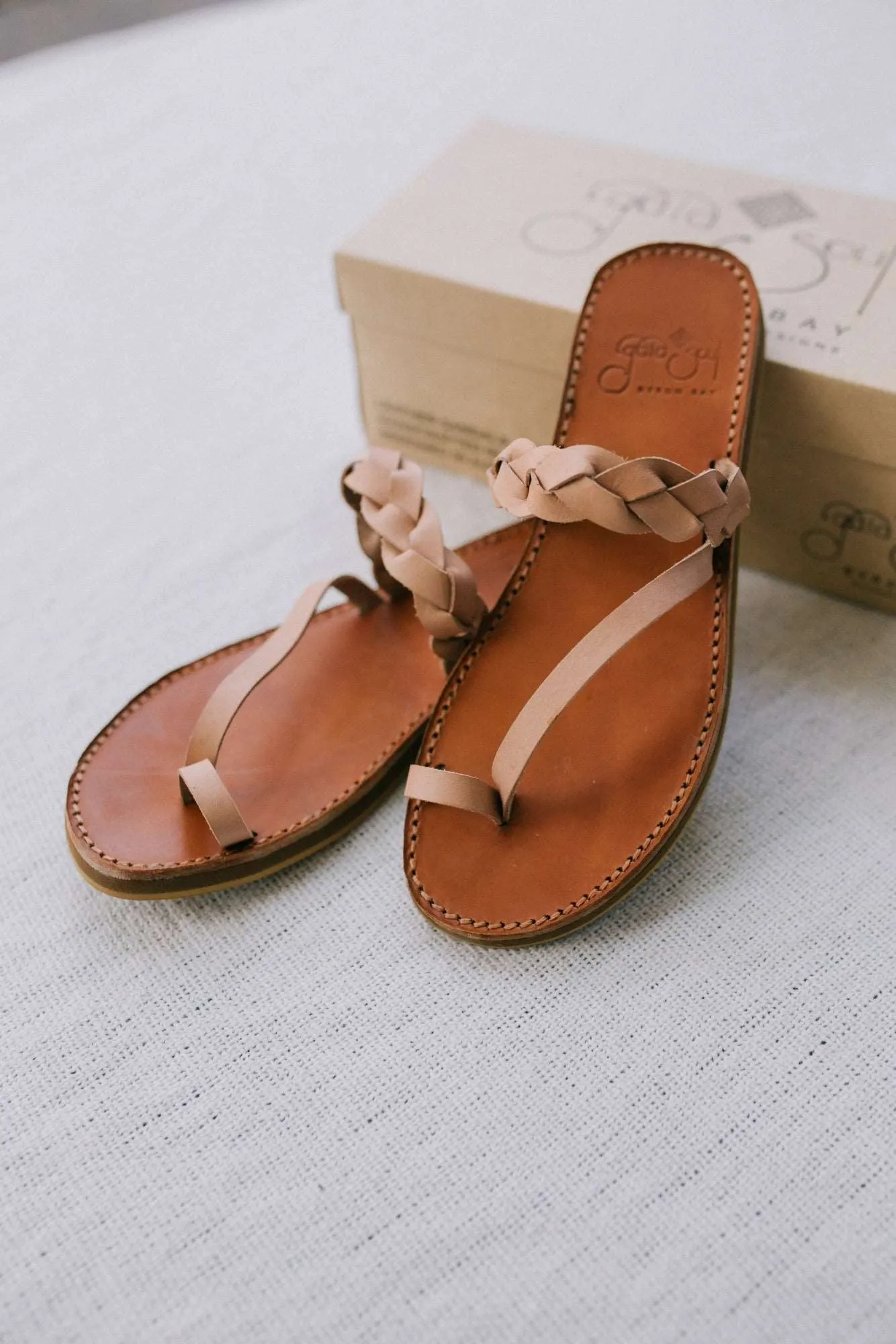 Griegas Sandals - Natural Leather (Nude - Pinky)