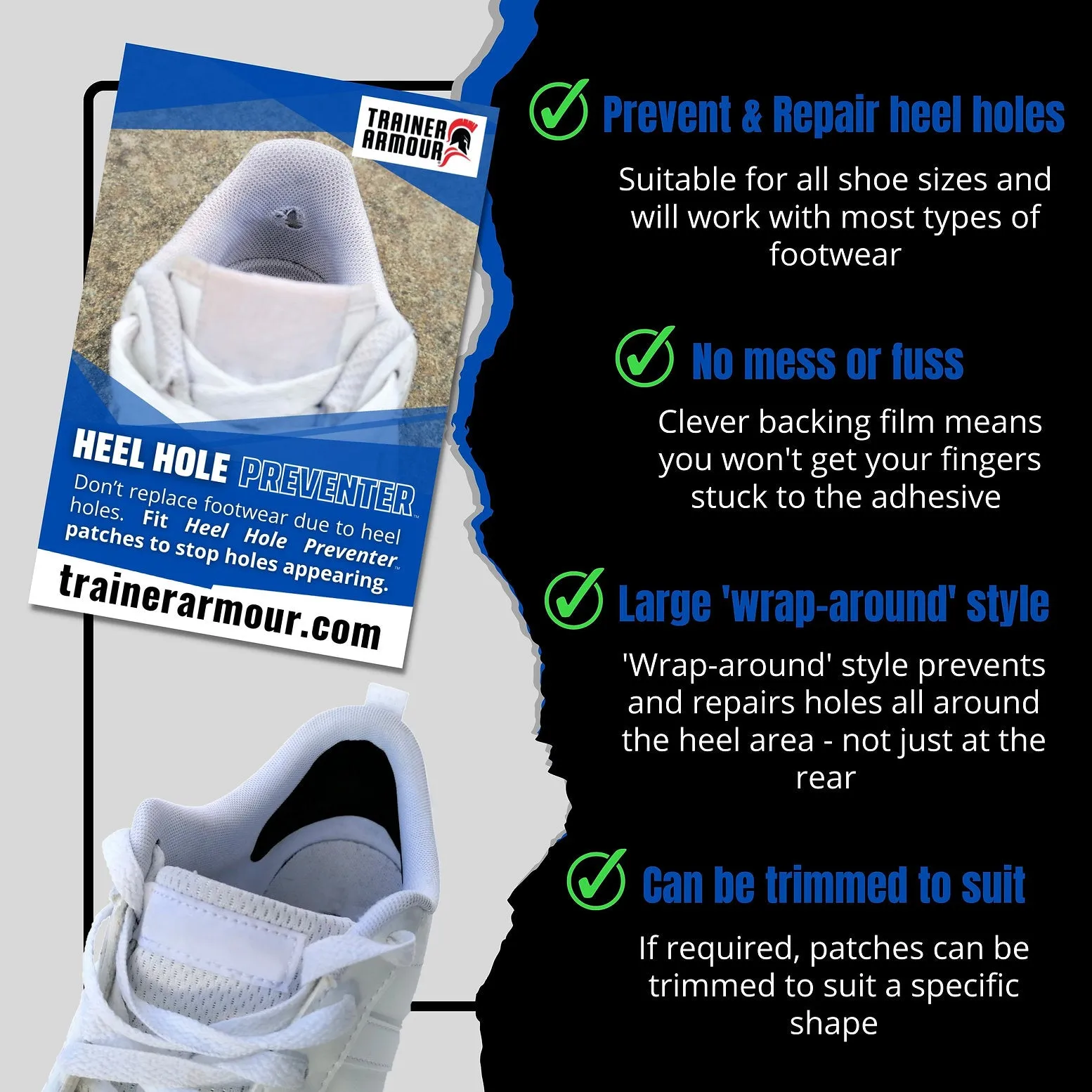 Heel Hole Preventer by TRAINER ARMOUR