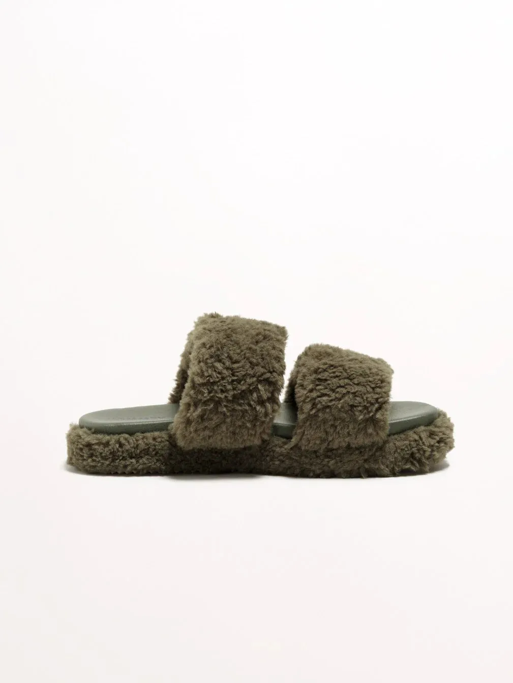 Hommey Willow Slides - Olive