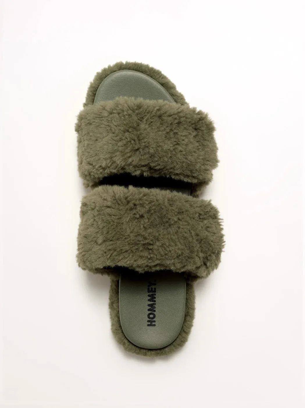 Hommey Willow Slides - Olive