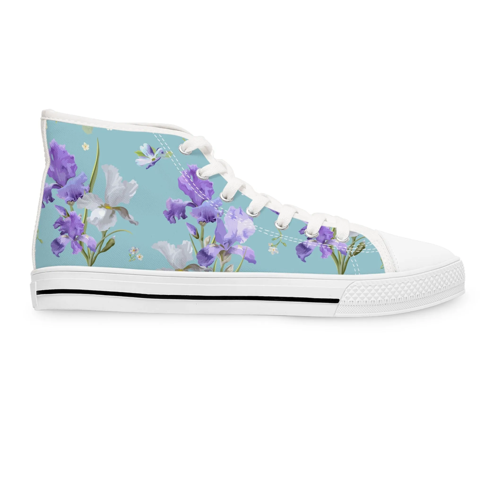 Iris and Butterfly Women's High Top Sneakers