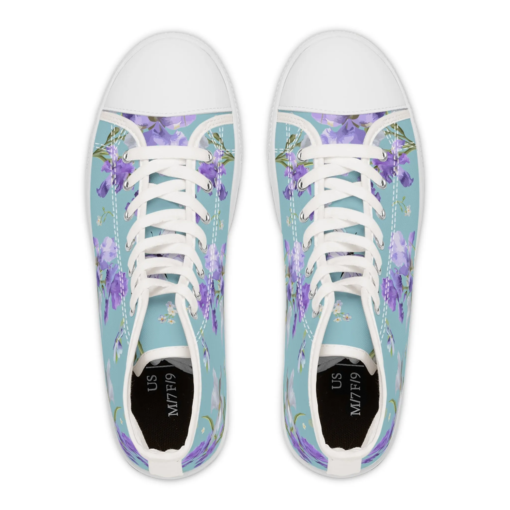 Iris and Butterfly Women's High Top Sneakers