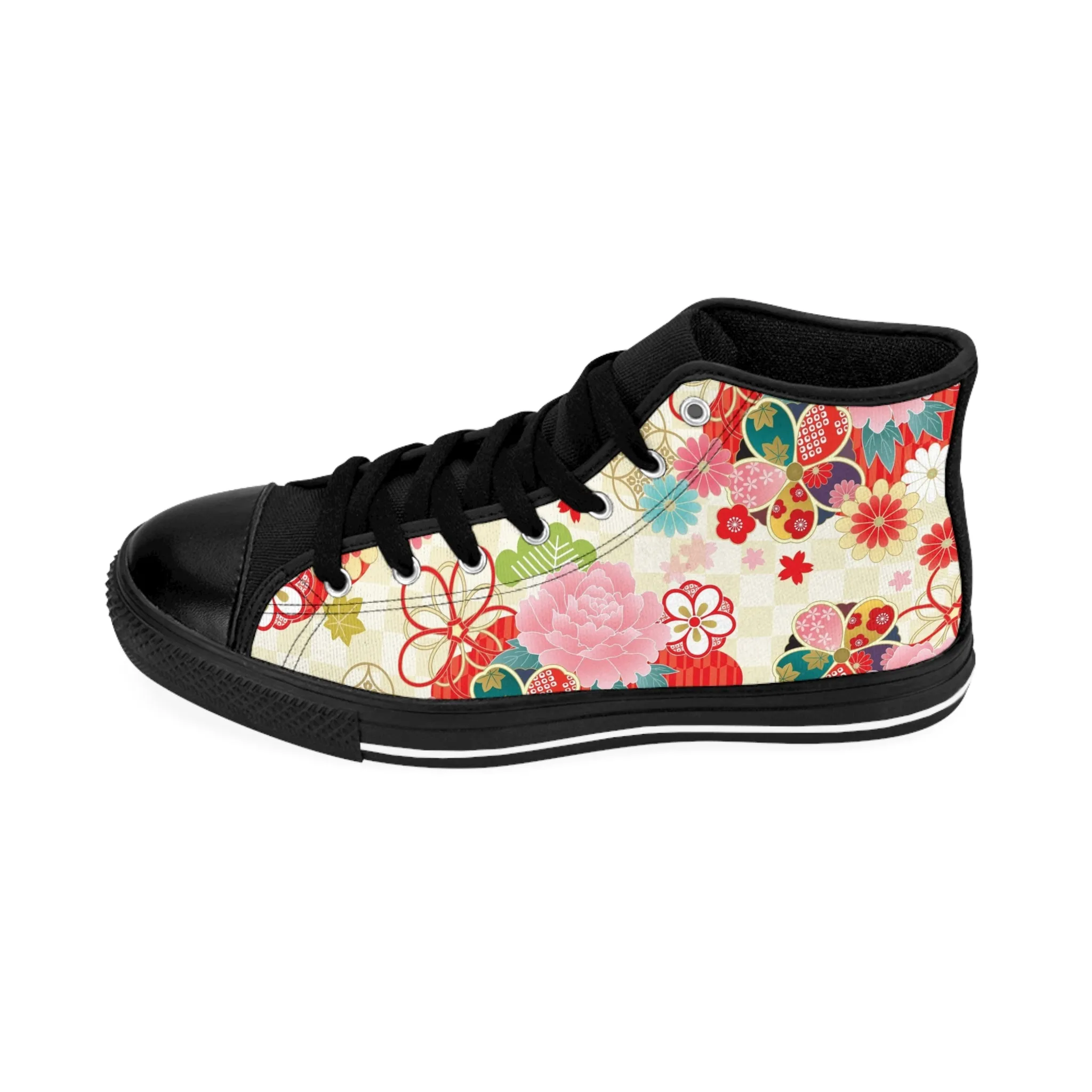 Japanese Fancy Flowers Women's Classic Sneakers