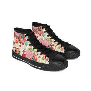 Japanese Fancy Flowers Women's Classic Sneakers