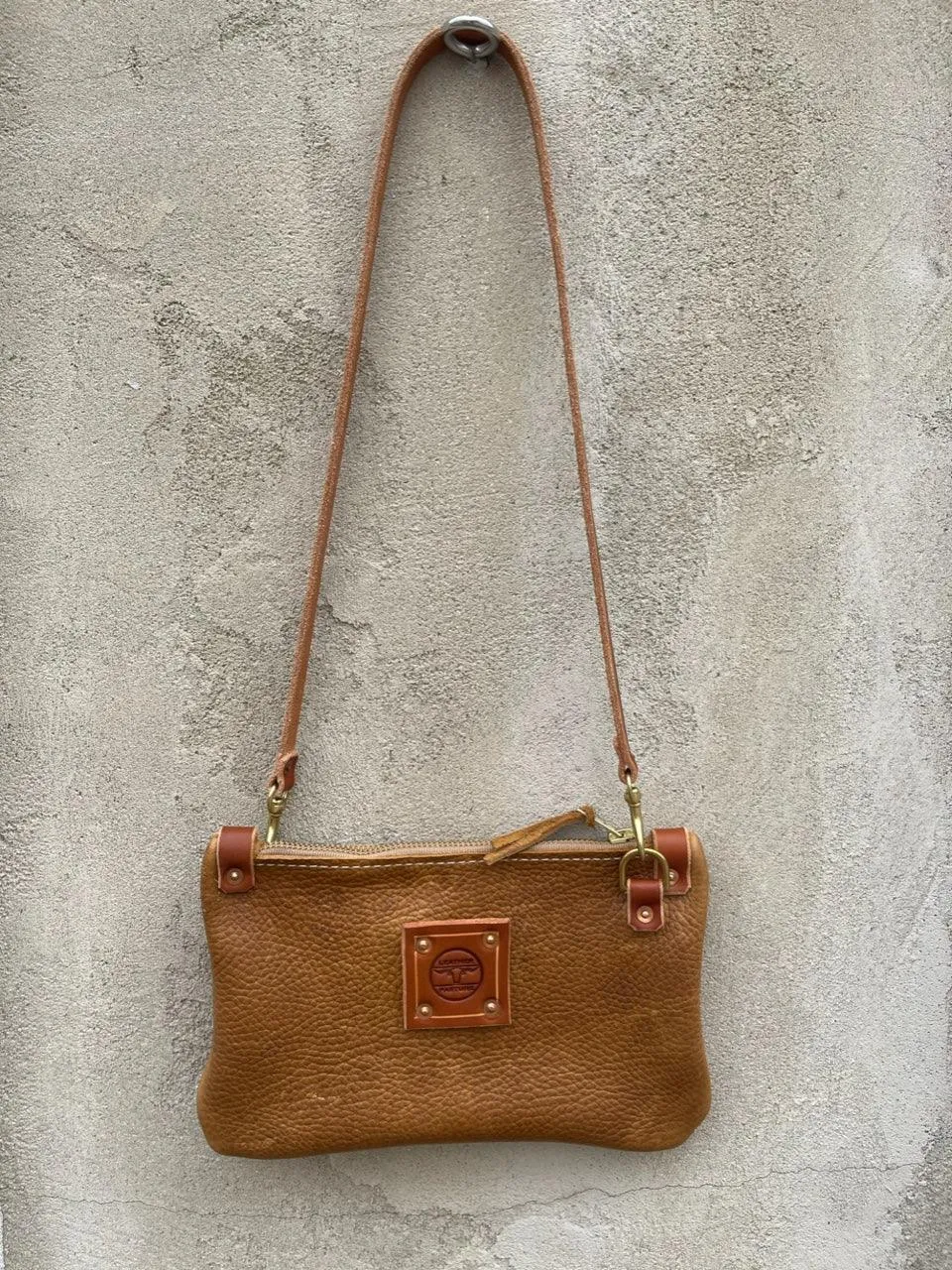 Micro Messenger Bag in Almond