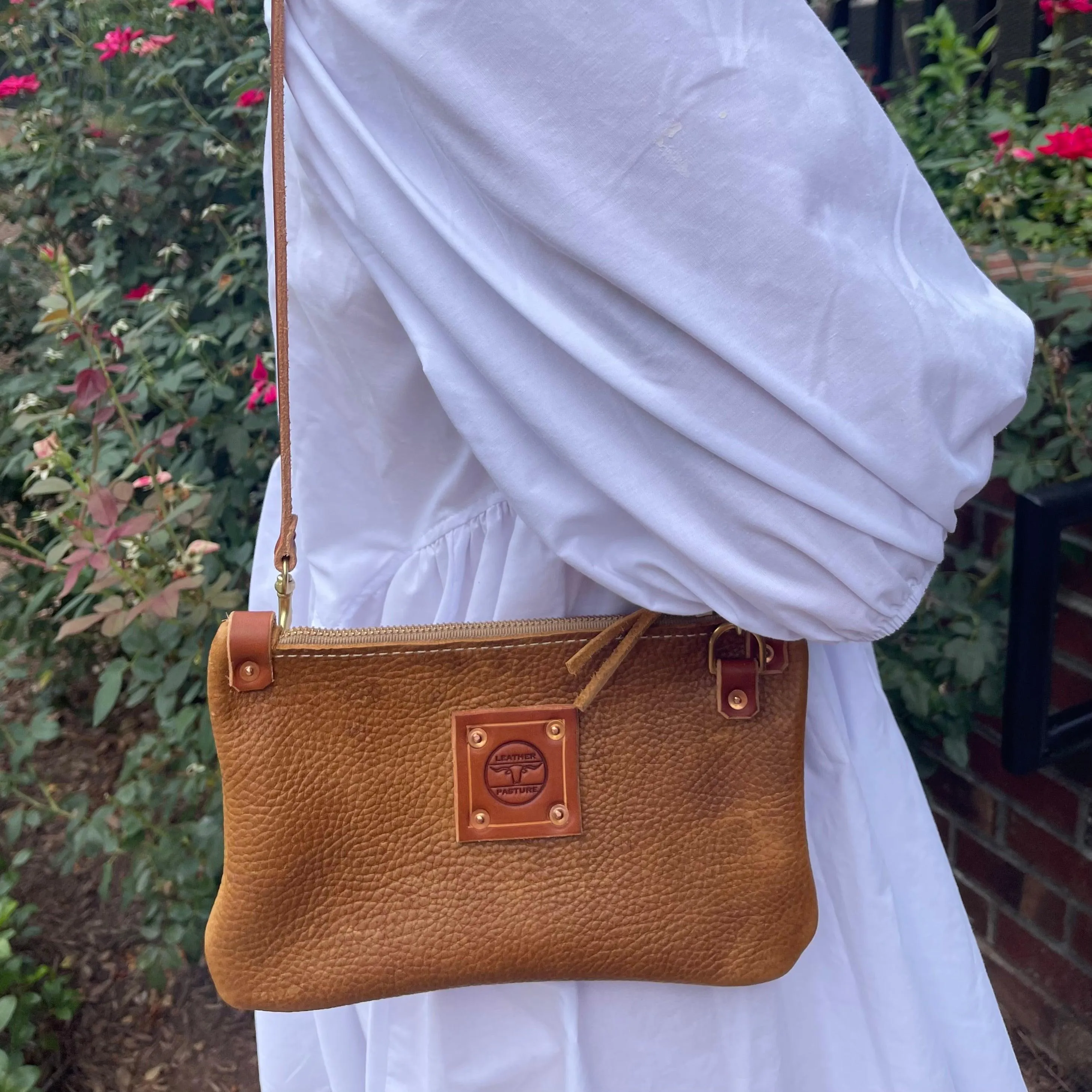 Micro Messenger Bag in Almond