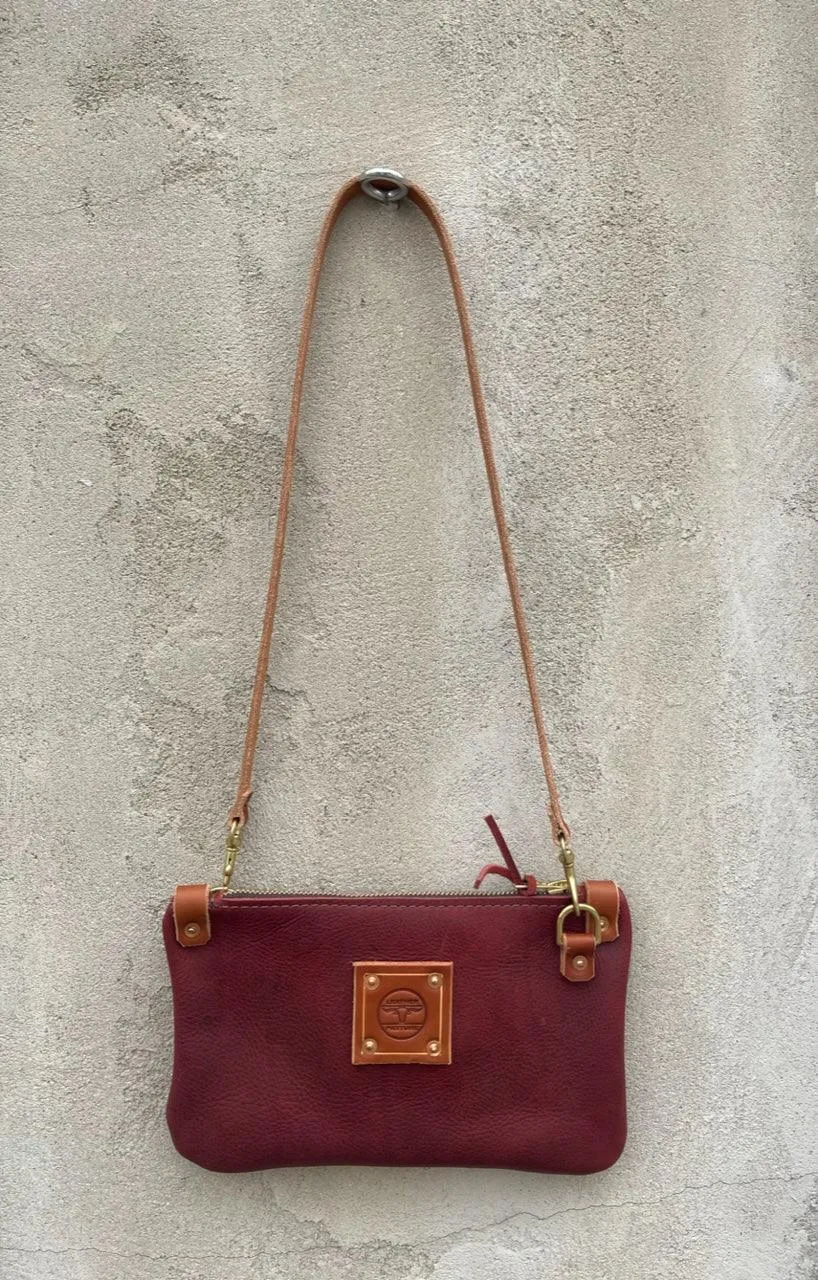 Micro Messenger Bag in Merlot