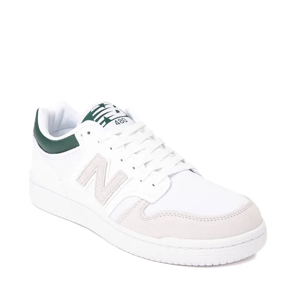 New Balance 480 sneakers, white/green