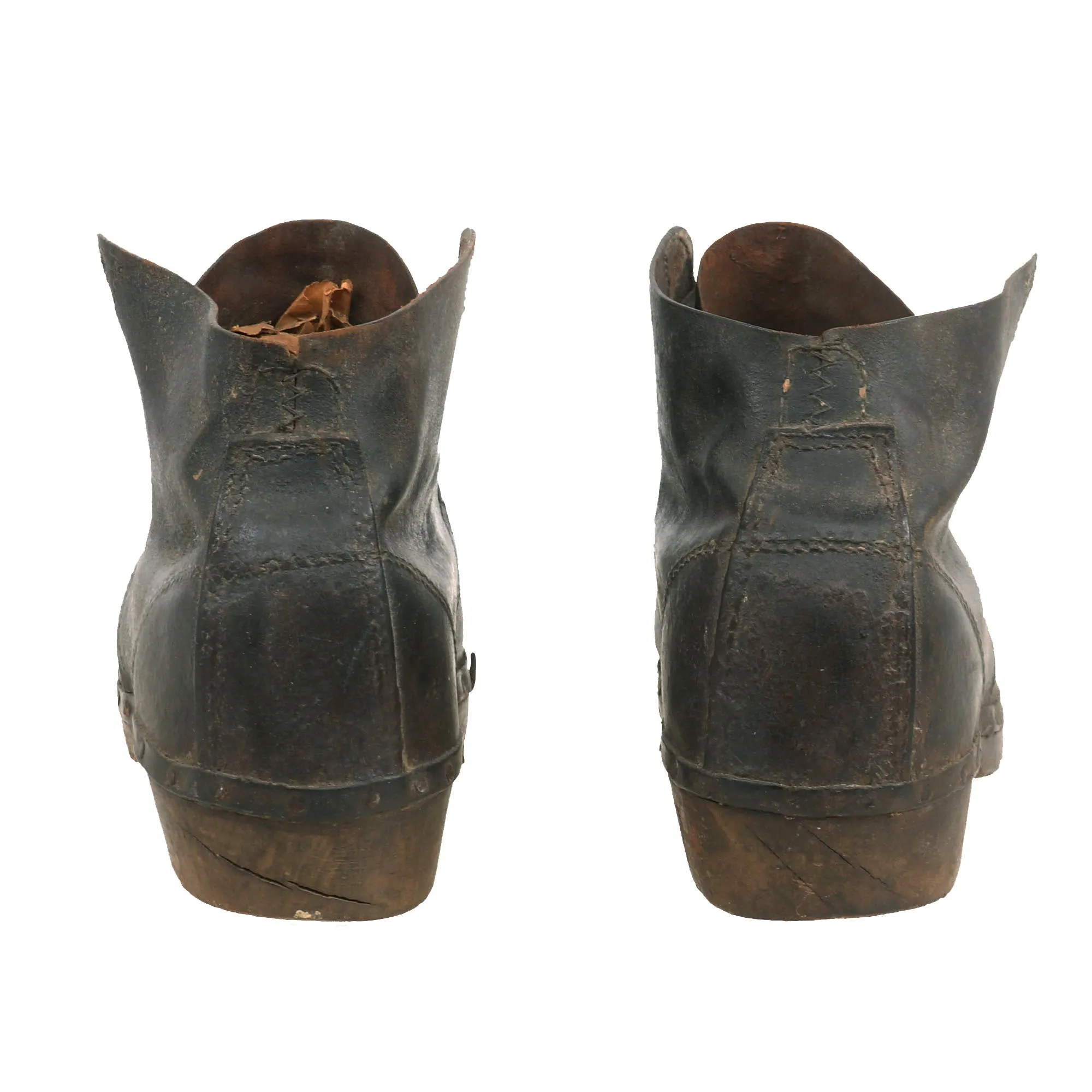 Original U.S. Civil War Era Confederate Wooden Sole “Brogan” Shoes - Patent No. 264 (11/22/1864) A.T. Purejoy of Forestville, NC for Wooden Shoe Sole