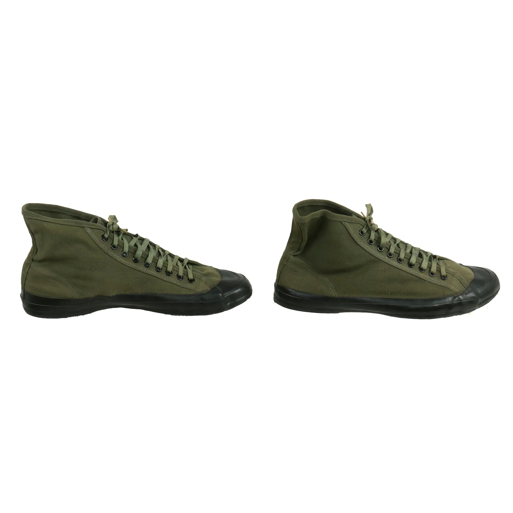 Original U.S. WWII Unissued US Marine Corps 1945 Dated “Converse” Style Jungle Sneakers by the U.S. Rubber Company - Matched Pair, Size 11