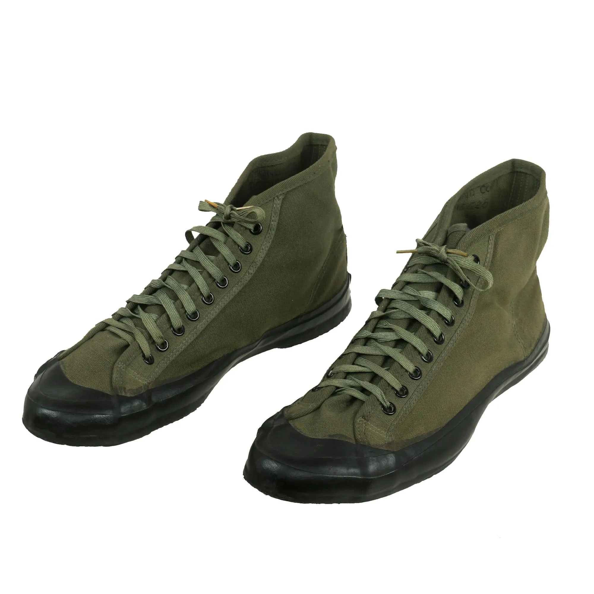 Original U.S. WWII Unissued US Marine Corps 1945 Dated “Converse” Style Jungle Sneakers by the U.S. Rubber Company - Matched Pair, Size 11