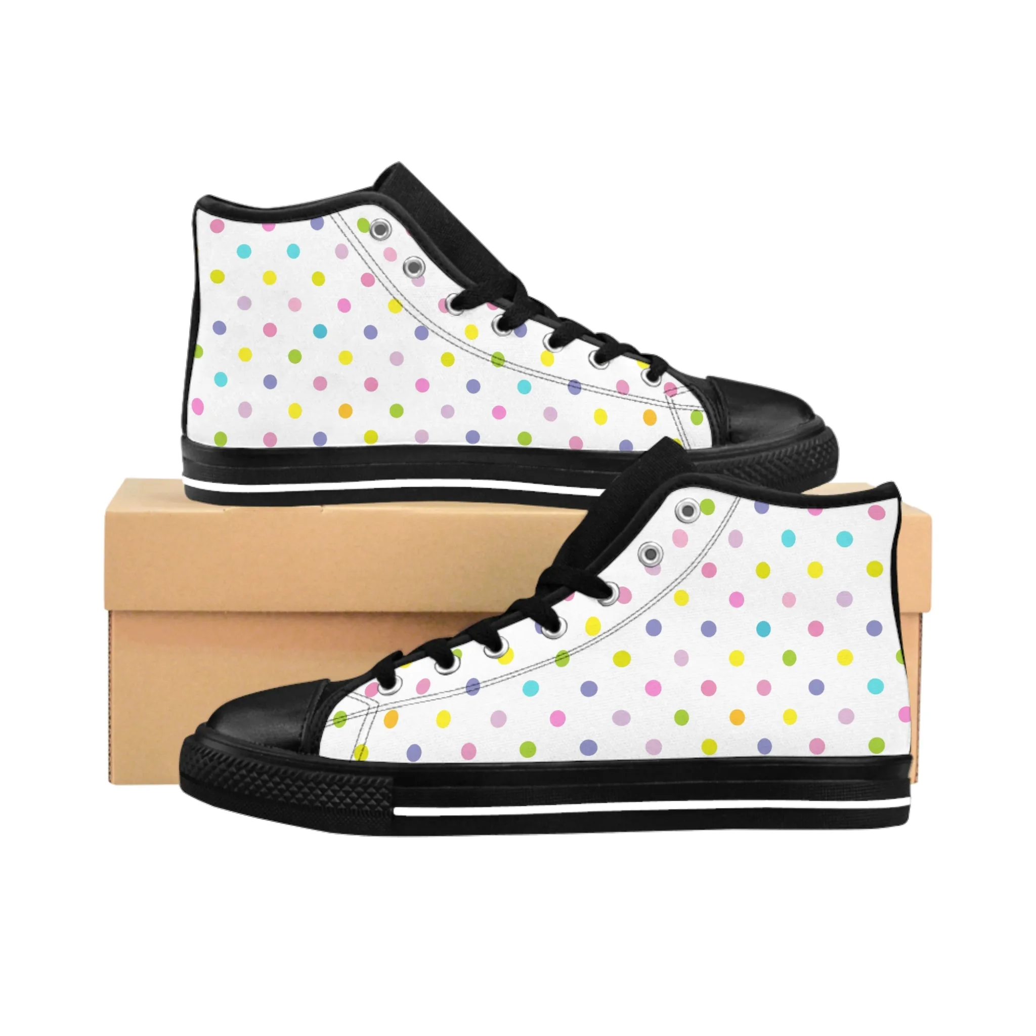 Polka Dots Women's Classic Sneakers