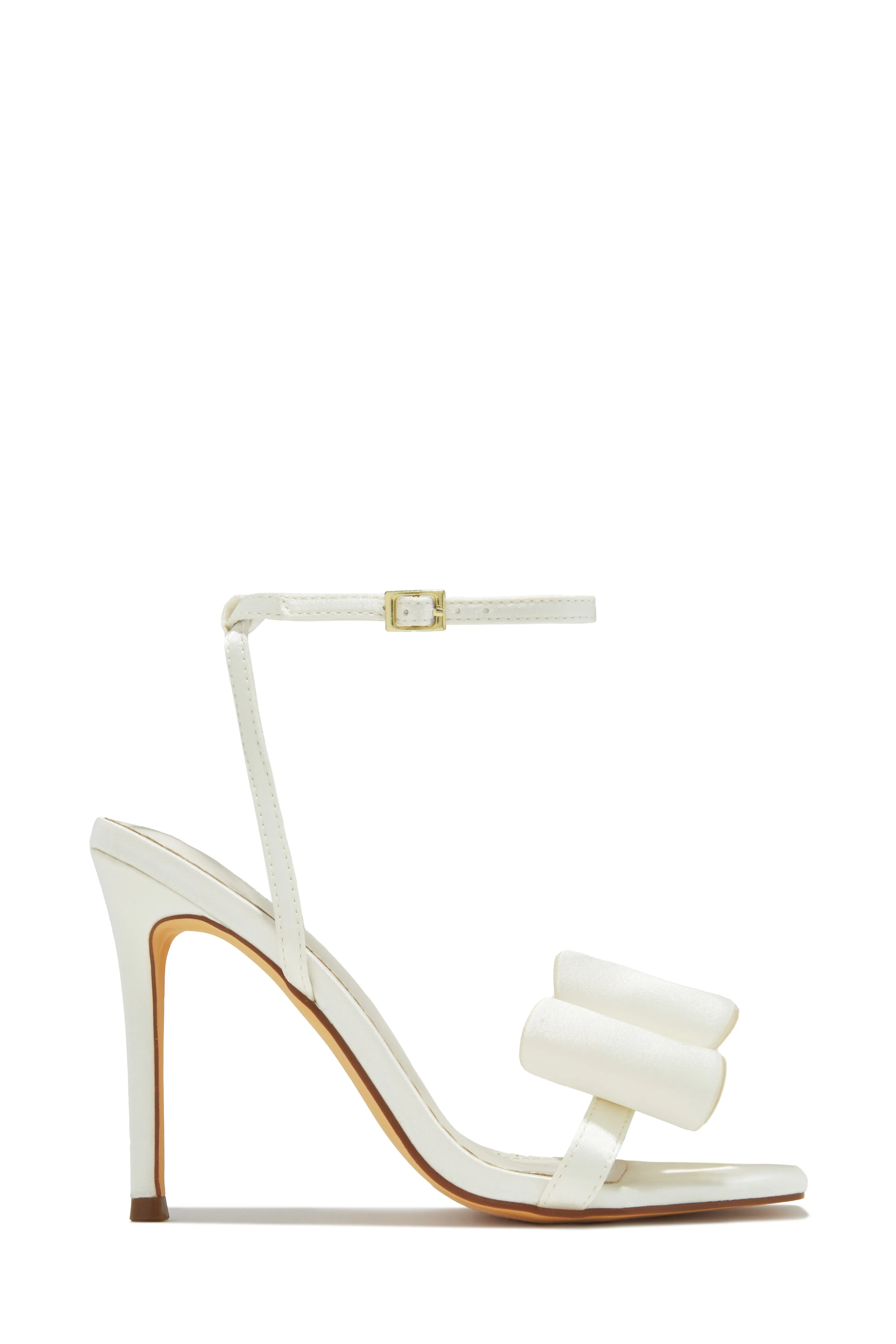 Pretty Nights Bow High Heels - Ivory