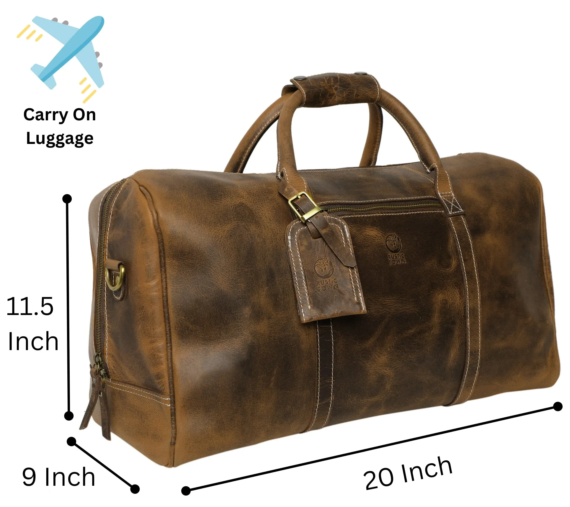 Sasha Travel Duffle Bag (Brown)