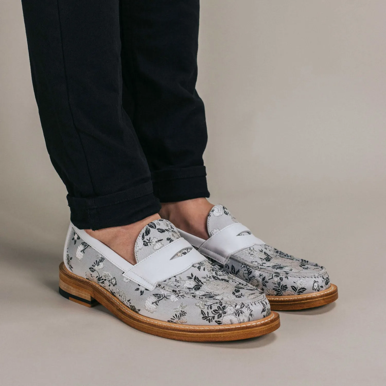 The Fitz Loafer in Eden Blanc