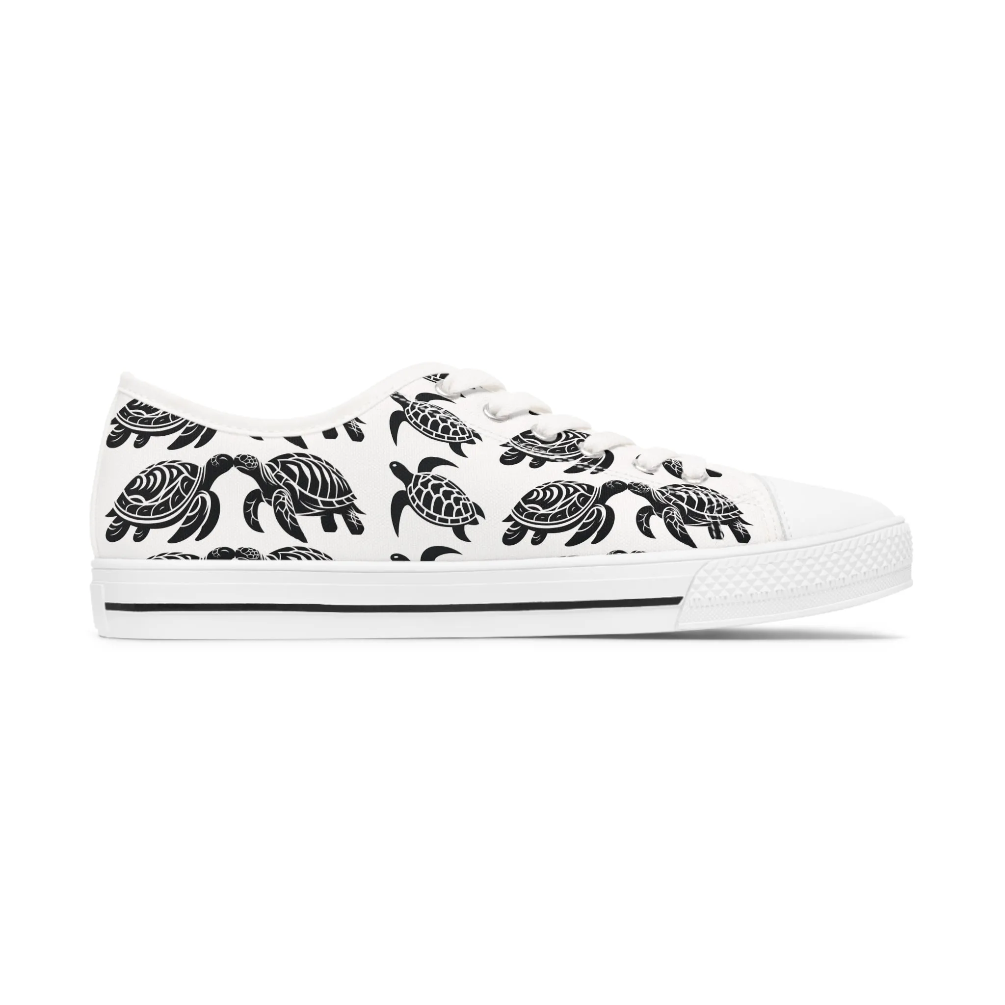 Tribal Turtle Women's Low Top Sneakers