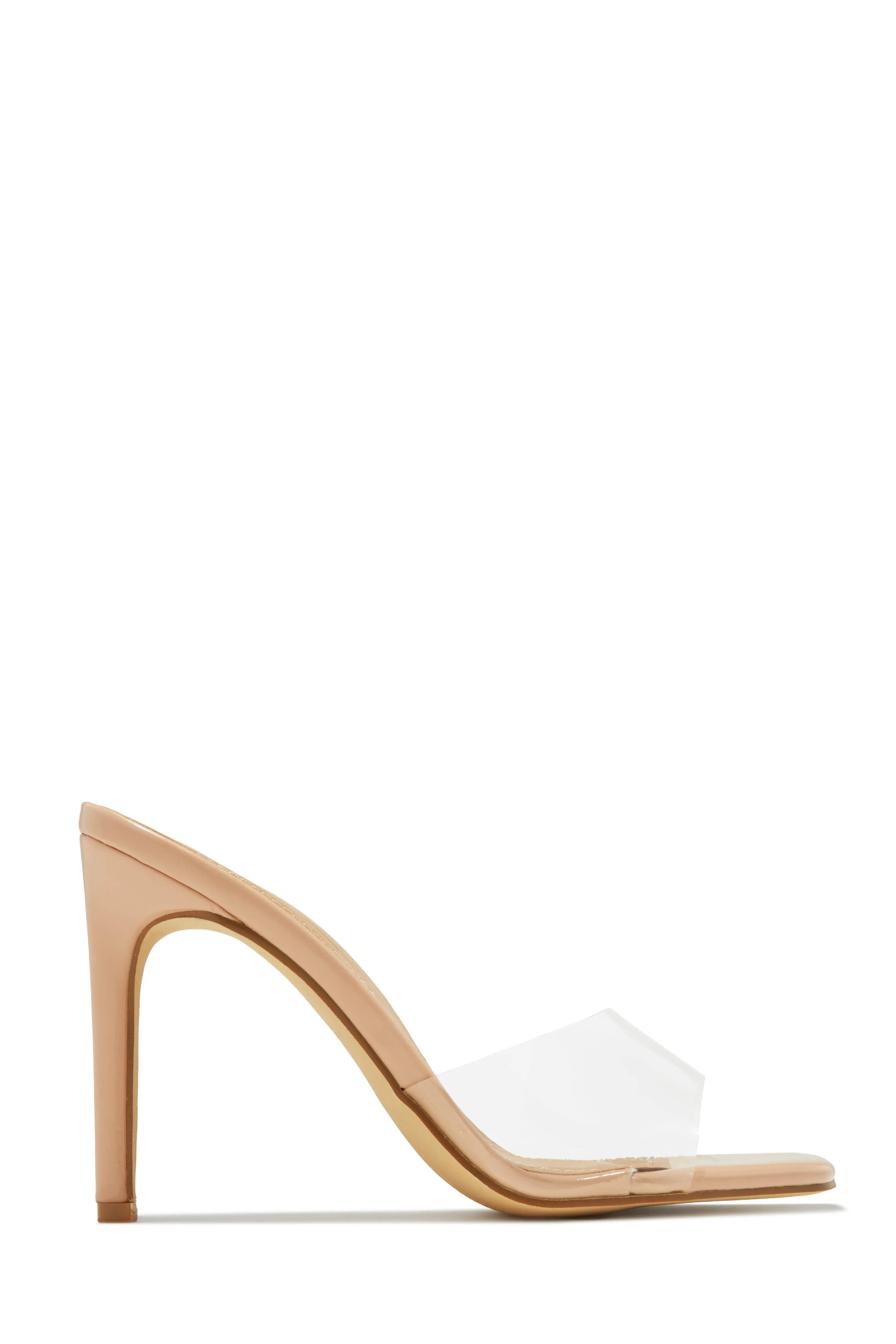 Verena High Heel Mules - Nude