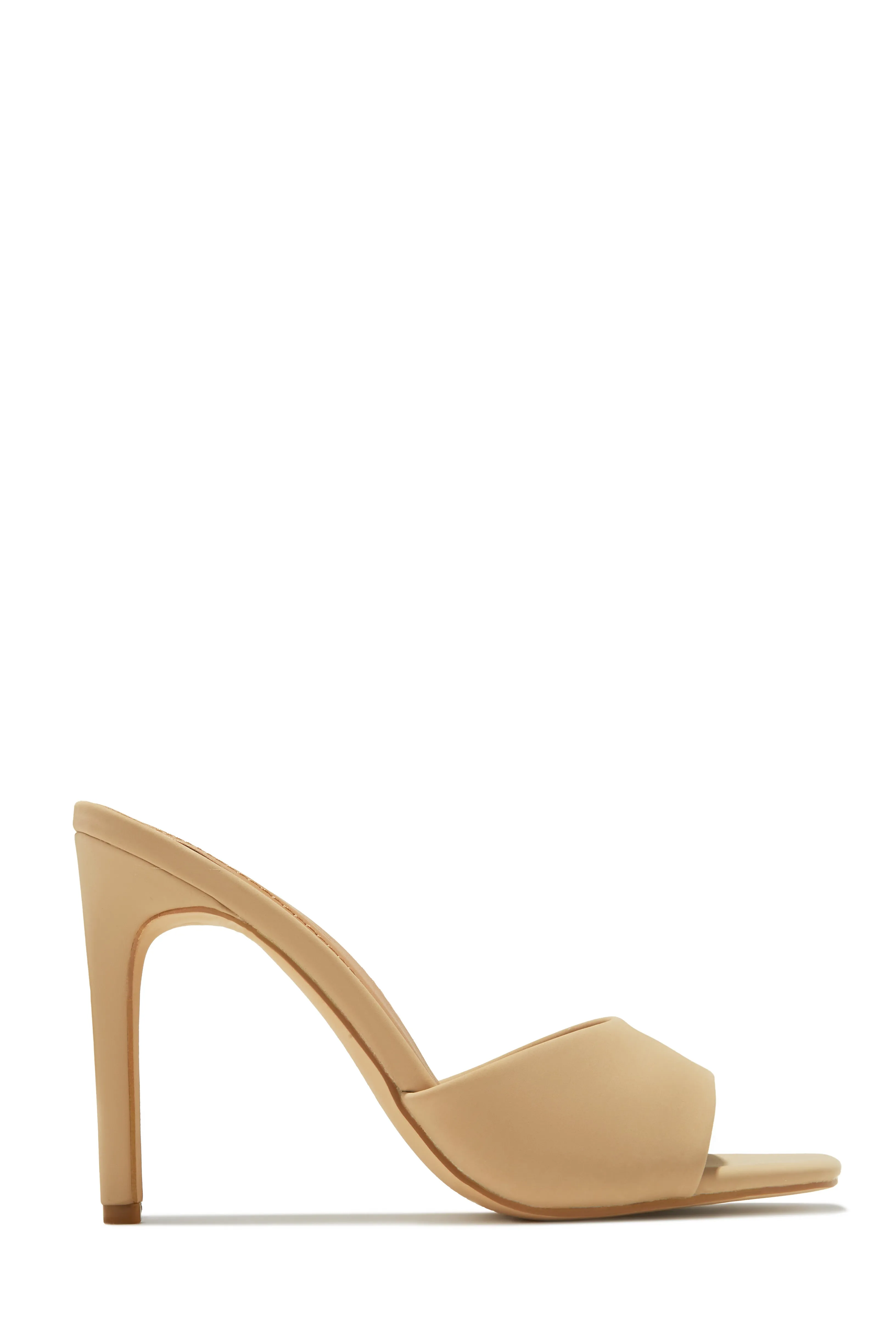 Verena High Heel Mules - Nude