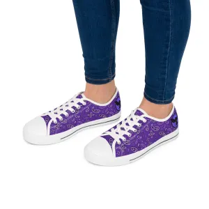 Women's Crowgodshi Purple Colors Low Top Sneakers