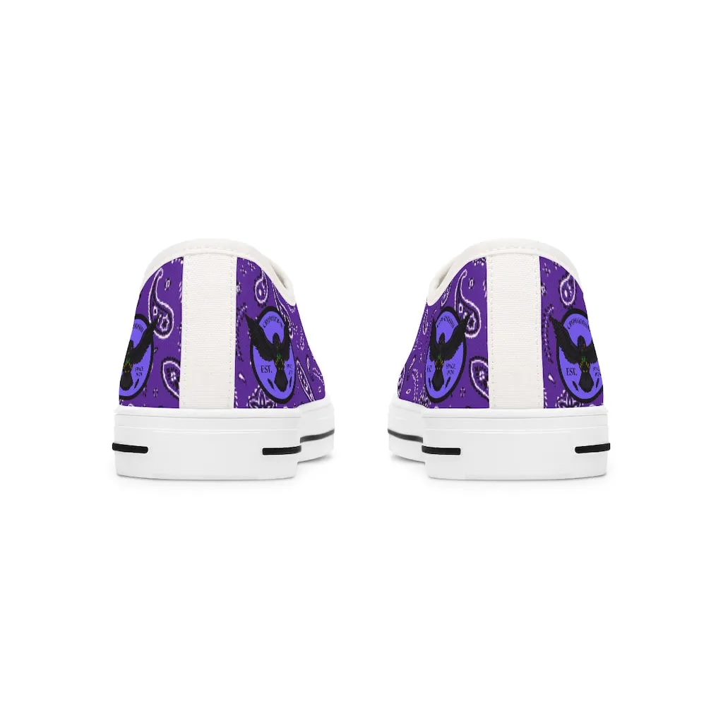 Women's Crowgodshi Purple Colors Low Top Sneakers