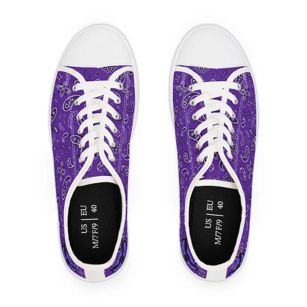 Women's Crowgodshi Purple Colors Low Top Sneakers